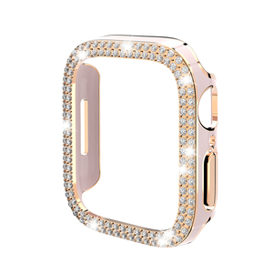 <span class=keywords><strong>Funda</strong></span> de reloj de diamantes de lujo para mujer para <span class=keywords><strong>Apple</strong></span> <span class=keywords><strong>Watch</strong></span> Series 10 9 8 7 6 SE <span class=keywords><strong>Funda</strong></span> protectora para IWatch 42mm 45mm - Product Image 4