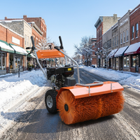Balayeuse à neige à brosse rotative avec tête de souffleuse à neige optionnelle de 56 cm et lame à neige de 80 cm