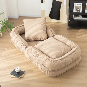 Sofá Cama Plegable de Lujo para Personas/Perros por Compresión Estilo Minimalista para Espacios Pequeños Tapizado en Tela para Sala y Dormitorio - Product Image 3