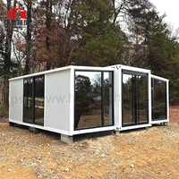 Tiny Homes Luxury - Maison conteneur en acier extensible de 20 pieds ou 40 pieds, 2 chambres, intérieur étanche, hauteur intérieure 2,4 mètres, maison mobile