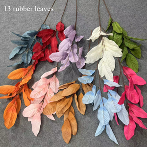 ใบไม้จำลองสำหรับตกแต่งงานแต่งงาน ใบมะม่วง ใบไม้รูปขนมปัง ใบไม้ฟิคัส ลีราต้า สำหรับตกแต่งเพดาน - Product Image 5