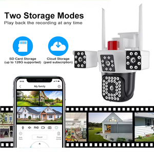 Leksell <span class=keywords><strong>Camera</strong></span> mạng ngoài trời v380pro ba ống kính PTZ <span class=keywords><strong>YOOSEE</strong></span> ứng dụng CMOS Báo động phát hiện chuyển động tầm nhìn ban đêm Wi-Fi 360 độ - Product Image 6