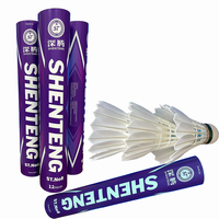 ST NO 8 Volants de badminton professionnels en plumes de canard - Volants d'entraînement pour clubs - Général pour les sports de compétition en salle