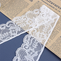 Offre Spéciale 5Cm Stretch Spandex Nylon Fleur Élastique Dentelle Garniture pour Lingerie