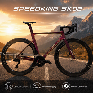 Vélo de route en fibre de carbone avec levier de vitesses électrique Shimano R7170, frein à disque, 24 vitesses, course - Product Image 1