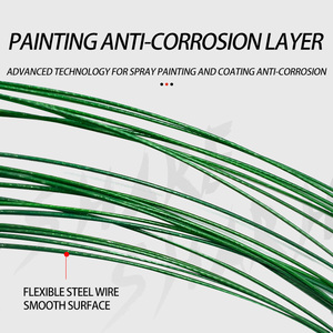 Ligne de leaders de pêche fil de pêche en acier inoxydable avec émerillons <span class=keywords><strong>Snap</strong></span> Connect pour leurres plate-forme d'appât ou crochets fil ligne de leader de pêche - Product Image 4