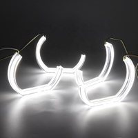 HYML compatible avec E90 E81 E46 E87 F30 E53 E60 E63 E36 cristal bicolore LED yeux d'ange anneaux Hola