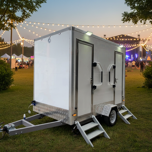 Remorque toilettes exécutives, toilettes portables économiques, toilettes portables autonettoyantes, toilettes portables à poste unique, toilettes remorque hivernales - Product Image 5