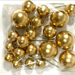 Set <span class=keywords><strong>di</strong></span> Palline Decorative per Torte in Schiuma, Decorazione per <span class=keywords><strong>Torta</strong></span> <span class=keywords><strong>di</strong></span> <span class=keywords><strong>Compleanno</strong></span>, 20 Topper Misti per Dolci - Product Image 2