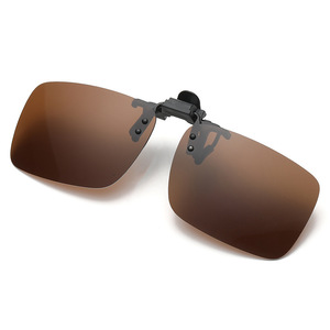 Lunettes de soleil polarisées UV400 à clipser en métal, forme carrée et rectangulaire, pour femmes et hommes, vente en gros, mode 026 - Product Image 5