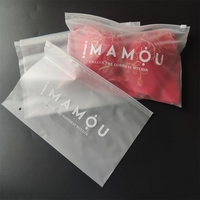 Sac plastique personnalisé à fermeture éclair, mat, pour soutien-gorge, emballage scellé pour vêtements, pochette pour bikini, sac en vinyle pour t-shirt, vente en gros, unités