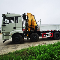 Vente directe d'usine, grue à bras télescopique de 25 tonnes, grue à bras articulé à 5 segments, grue montée sur camion