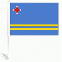 Nouveau drapeau de la République d'Aruba 3x5 pieds, imprimé recto-verso, 100% polyester