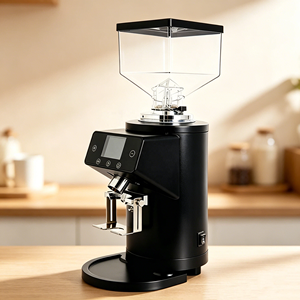 Moulin à café commercial robuste, meules plates de 100 mm, 800 W, machine à moudre les grains de café expresso professionnelle, sans agglomération, 1,5 L - Product Image 3