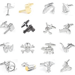 Liquidación, Envío Inmediato, MOQ Bajo, Buena Calidad, Mancuernillas de Latón con Diseño Novedoso, Accesorios para Hombre, Regalo de Aniversario o Fiesta, Cristal - Product Image 3