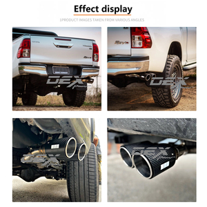 Sistema de Escape Doble de Acero Inoxidable para Hilux Revo, con Doble Salida de Escape Trasera - Product Image 6