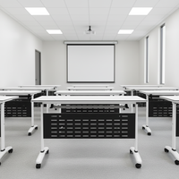 Bureau de direction de luxe, table de formation pliable personnalisable pour les salles de conférence scolaires et les réunions