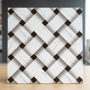กระเบื้องพอร์ซเลนขัดเงามัน30x30กระเบื้องผนังเซรามิก3D ลายหินอ่อนขนาด300x300มม. ห้องน้ำห้องโถงกลางแจ้ง - Product Image 5
