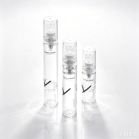 Flacon pompe airless sous vide en PP, modèle 802, 5ml, 10ml, 15ml, avec logo personnalisé, pour soins de la peau et cosmétiques de luxe, directement de l'usine.