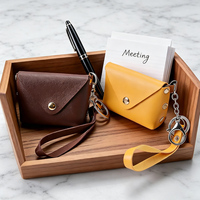 Nouveau porte-clés mini sac en cuir PU tendance, porte-monnaie personnalisé, accessoires promotionnels durables et écologiques imprimés en sérigraphie