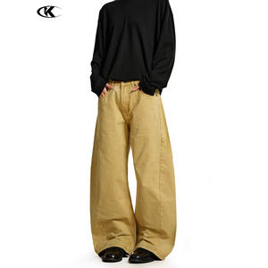 <span class=keywords><strong>Pantaloni</strong></span> Casual da Uomo di Alta Qualità 11KN, Gamba Larga Beige - <span class=keywords><strong>Pantaloni</strong></span> con Tasche Ricamate Personalizzabili, Fornitore Diretto all'Ingrosso - Product Image 2