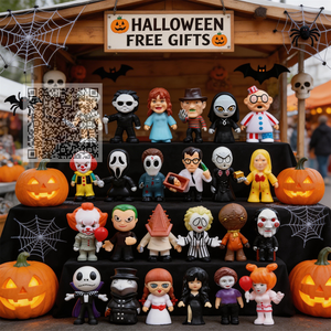 Figuras de PVC Spooky Horror Movie Killer, suministros para fiestas de Halloween, juguetes coleccionables para tiendas de regalos y tiendas minoristas - Product Image 4