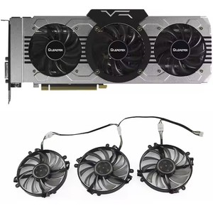 Nouveau 4PIN FD7010H12D GTX1080 GPU Cooler pour <span class=keywords><strong>PNY</strong></span> Voor Manli Gallard GTX 1070 1080 <span class=keywords><strong>XLR8</strong></span> GAMING OC V2 Gaming Dual Graphics Card - Product Image 1