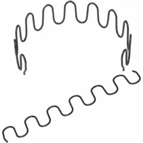 अनुकूलित काले 3.5mm तार व्यास zig zag वसंत बिस्तर सोफे के लिए या कुर्सी