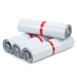 Ropa blanca personalizada Sicks Embalaje Plástico Courier Mailing Mailer Envío Sobres Bolsa de polietileno