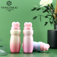 Tube de brillant à lèvres personnalisé de 2 ml, emballage cosmétique unique, conteneur de brillant à lèvres en forme de cœur, fabricant de tubes vides