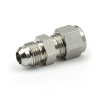 Connecteurs à double embout mâle Swagelok, raccords à compression pour tubes, embouts en acier inoxydable 316, filetages NPT 1/4 3/8 pouces
