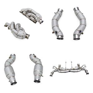ท่อร่วมไอเสียแบบ OEM สำหรับ Lamborghini Gallardo 5.0L ปี 2004-2007 รุ่น Street Car วัสดุ SUS304 พร้อมท่อแคทแบ็ก - Product Image 1