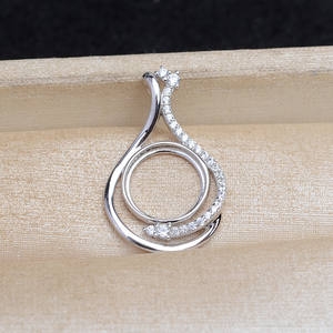 WENCHI S925 Support de pendentif gourde en argent pour femme, pour pose de perles DIY 11.2-11.4mm, Accessoires Ma Bei Chine 40101 - Product Image 3