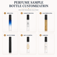 Flacon d'échantillon de parfum de haute qualité 2 ml 3 ml 5 ml 10 ml – Flacon de parfum délicat et compact à brume fine