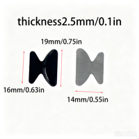 Accessoires pour lunettes, coussinets papillon, plaquettes de nez en silicone, embouts de branches noirs pour lunettes, emballés individuellement
