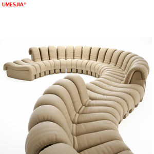 Unit <span class=keywords><strong>Sofa</strong></span> Bentuk Ular untuk Ruang Tamu Modern, Kombinasi <span class=keywords><strong>Sofa</strong></span> <span class=keywords><strong>DIY</strong></span> Bentuk S, Kombinasi Bebas, <span class=keywords><strong>Sofa</strong></span> Beludru PU - Product Image 6