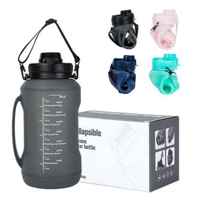 Botella de Agua Plegable de Silicona con Pajita para Adultos, Entrega Rápida - Product Image 4