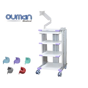 Dụng Cụ Phẫu Thuật Đặt Máy Trạm Bệnh Viện Di Động Xe Đẩy Kim Loại Y Tế Cho Nội Soi - Product Image 2