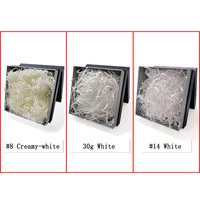 Papier de cuisson blanc naturel écologique de qualité supérieure, papier raphia déchiqueté pour l'emballage de boîtes à bijoux
