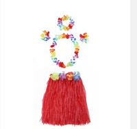 Ensemble de 5 articles de fête en plastique en gros pour femmes adultes, Halloween, Nouvel An, Ramadan, costumes de danse de remise de diplôme, herbe hawaïenne