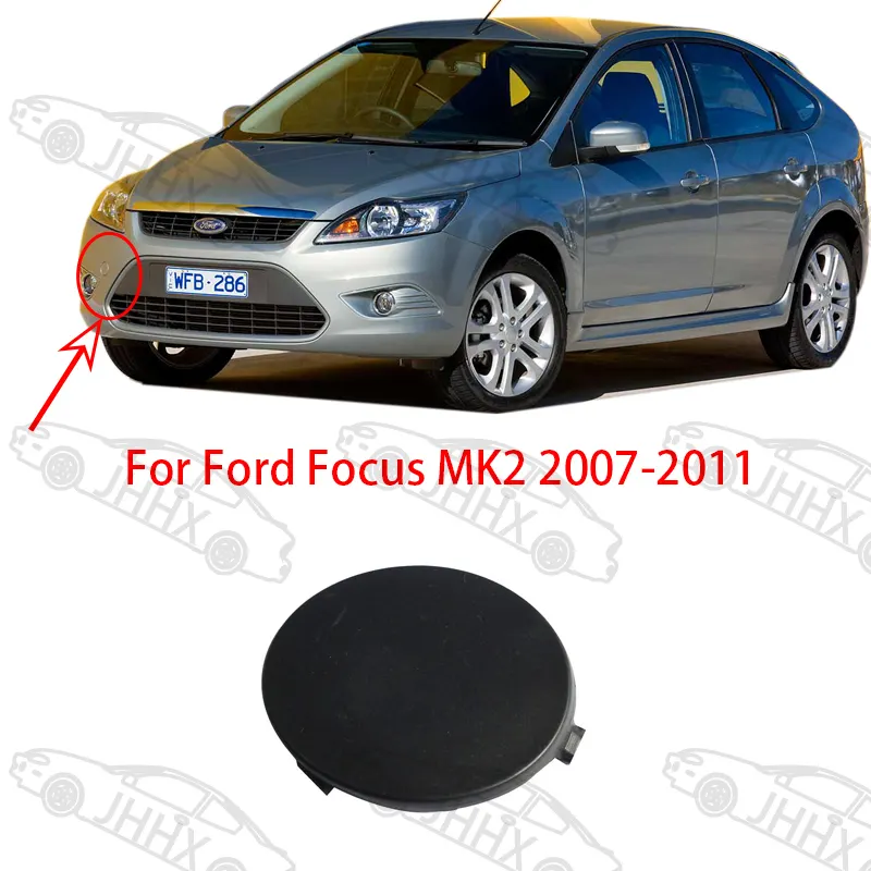 Couvercle de crochet de remorquage de pare-chocs Ford Focus MK2 2007-2011 8M51-17A989-AB 1521645 Capuchon de crochet de remorquage de pare-chocs avant Capuchon de crochet de remorquage