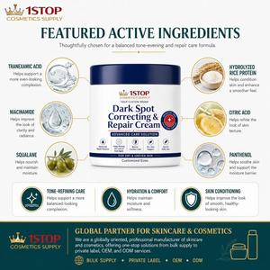 Crema Humectante con Extracto de <span class=keywords><strong>Granada</strong></span>, Calma e Ilumina el Tono de la Piel, Promueve el Cuidado de la Piel, Cosmético Semielaborado a Granel - Product Image 3