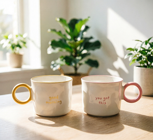 Taza de Café de Cerámica <span class=keywords><strong>con</strong></span> Asa Colorida y Frase Inspiradora, Taza de Té para Uso Diario - Product Image 5