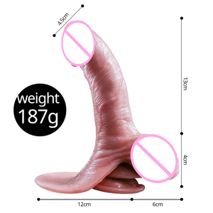 Grand Dildo en Silicone pour Adultes, Pénis Artificiel Doux Effet Peau Réelle avec Ventouse Puissante, Grande Taille pour Usage Sexuel Adulte - Product Image 6