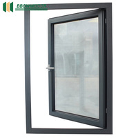 Ventanas Corredizas de Aluminio Modernas Lukliving con Doble Vidrio Templado, Función Insonorizante para Uso Doméstico, Diseño Abatible