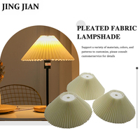 Vente chaude minimaliste fait à la main Origami pliable Table abat-jour en forme de parapluie pli plissé pour salon chambre lumière