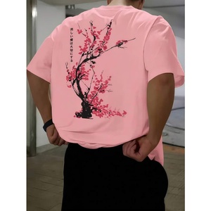 T-shirt personnalisé 1 pièce, lourd, vierge, en gros pour hommes, été, avec logo pour le travail, t-shirt délavé, streetwear - Product Image 2