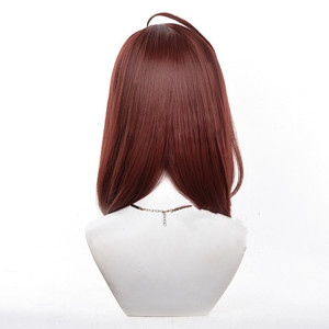 Peluca de Cosplay de Dandadan al por Mayor, <span class=keywords><strong>Momo</strong></span> Ayase, 40 cm, Mediana Larga, Marrón Rojizo, Pelo Sintético de Anime Resistente al Calor para Cosplay - Product Image 5