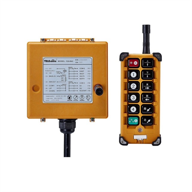 Telecrance F23-A++ Industrial Wireless  Remote Control 12 Single Speed Button for Crane and Hoist