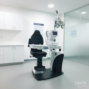 Equipo Médico OEM para Ópticas, Unidad Oftálmica Motorizada Ajustable, Conjunto de Mesa y Silla Eléctrica Combinada - Product Image 2